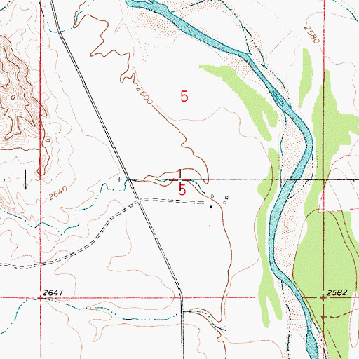 Topographic Map of Kimball Creek, MT
