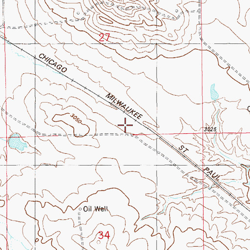 Topographic Map of Kingmont Siding, MT