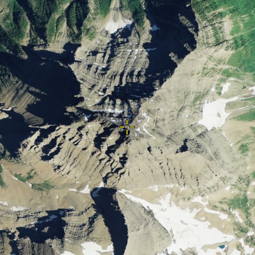 Aerial/Satellite Image of Kinnerly Peak, MT