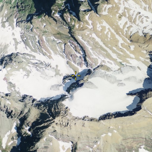 Aerial/Satellite Image of Kintla Glacier, MT