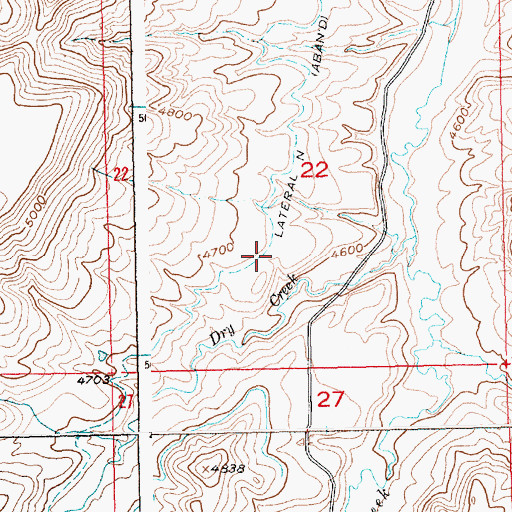 Topographic Map of Lateral N, MT