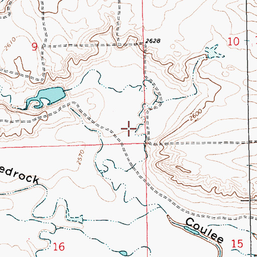 Topographic Map of Lohman Coulee, MT