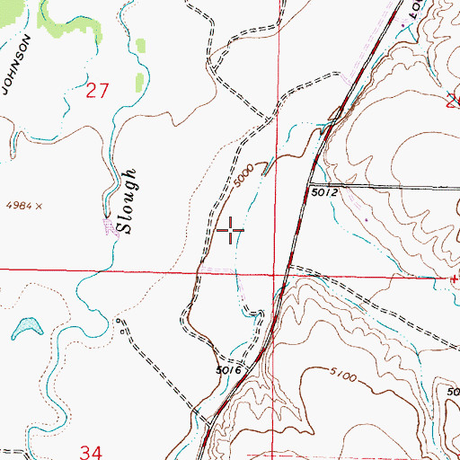 Topographic Map of Lower River Ditch, MT