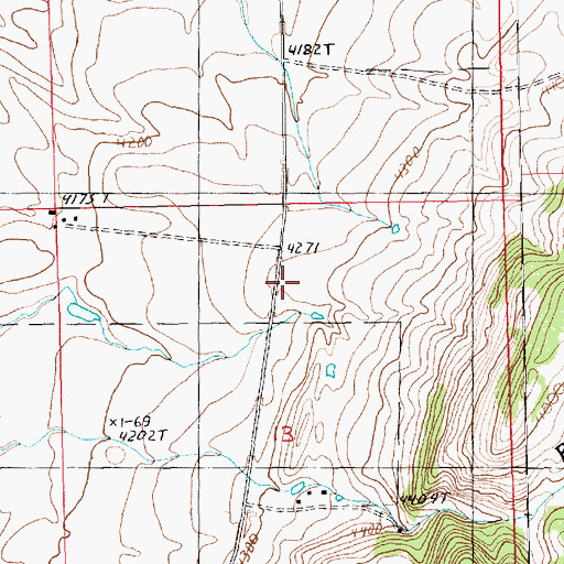 Topographic Map of Lucier School (historical), MT