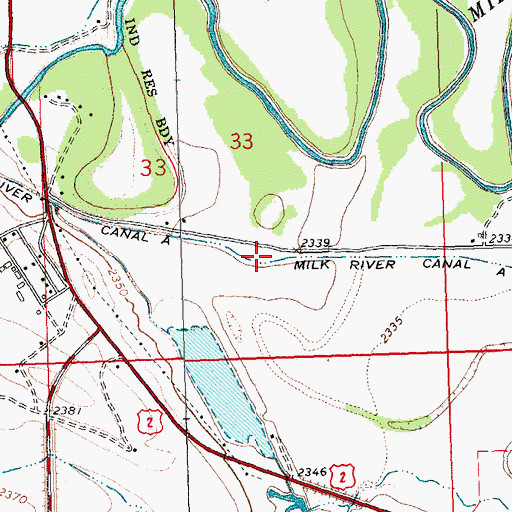 Milk River Canal A, MT