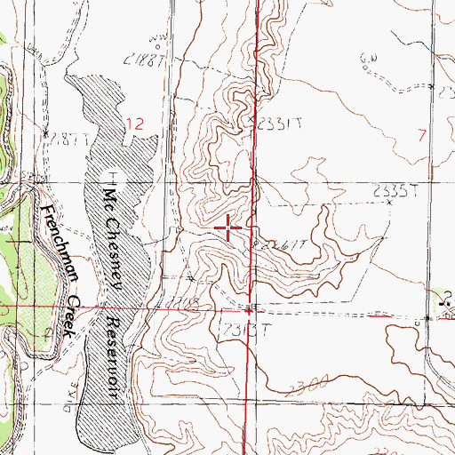 Topographic Map of Nelson's Ranch, MT