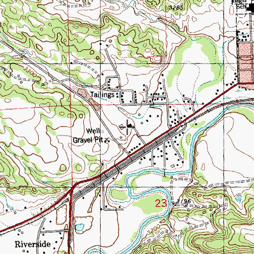 Topographic Map of Number 3 Mine, MT