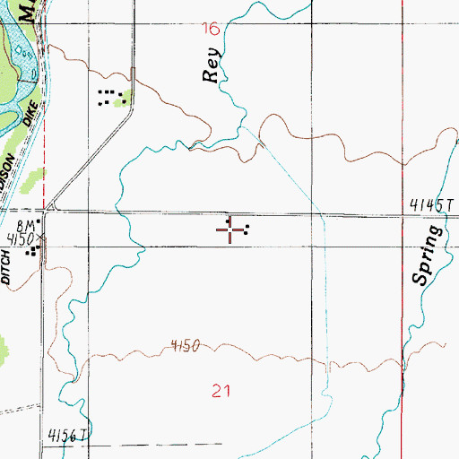 Topographic Map of Nodtinghan Ranch, MT