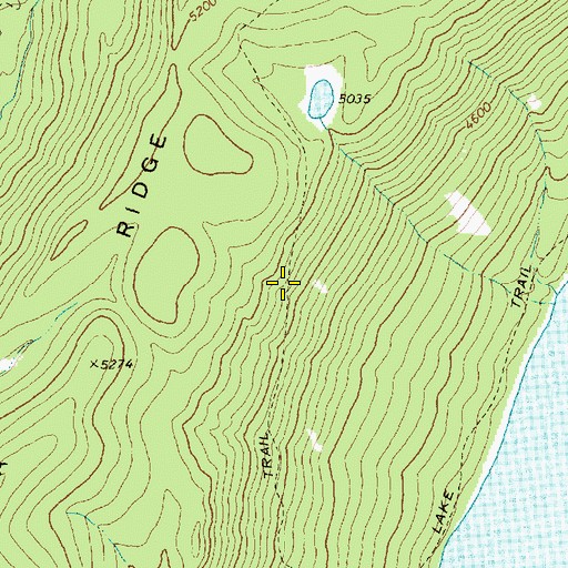 Topographic Map of Numa Ridge Lookout Trail, MT