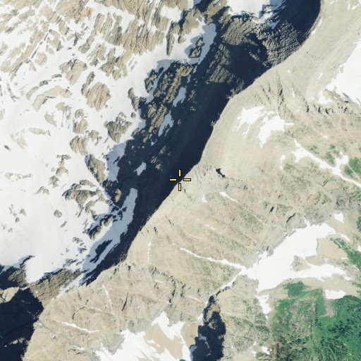 Aerial/Satellite Image of Mount Peabody, MT
