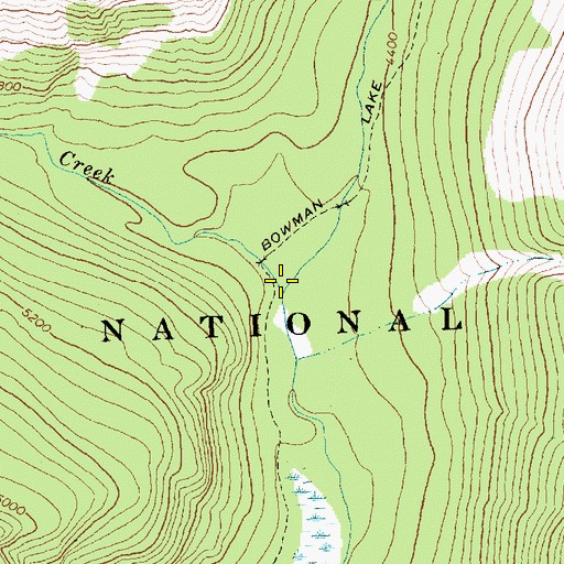 Topographic Map of Pocket Creek, MT
