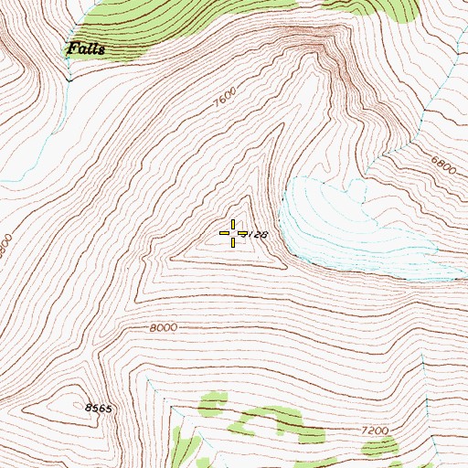 Topographic Map of Porcupine Ridge, MT