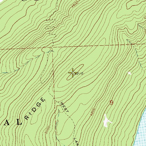 Topographic Map of Quartz Ridge, MT