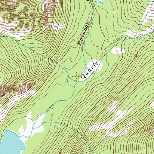 Topographic Map of Rainbow Creek, MT