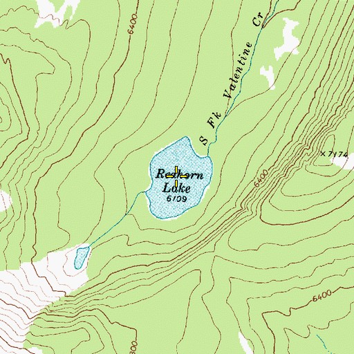 Topographic Map of Redhorn Lake, MT