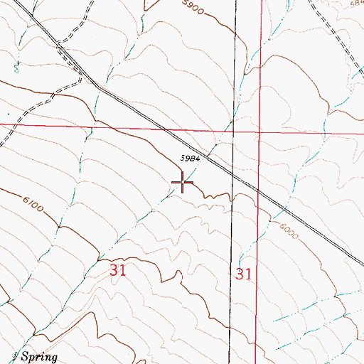 Topographic Map of Riley Canyon, MT