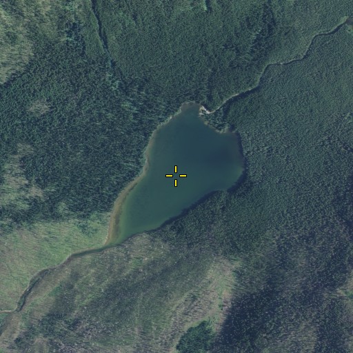 Aerial/Satellite Image of Rogers Lake, MT