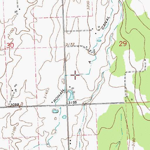 Topographic Map of Ronan A Canal, MT