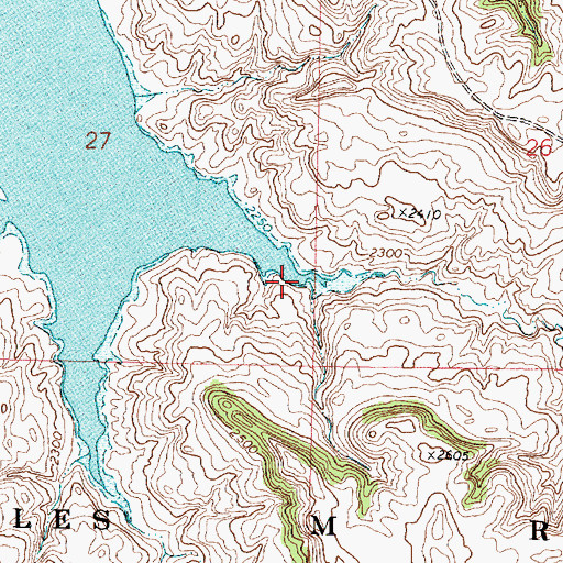 Topographic Map of Rough Sheep Creek, MT