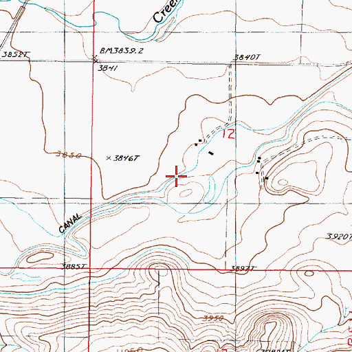 Topographic Map of S-T Canal, MT