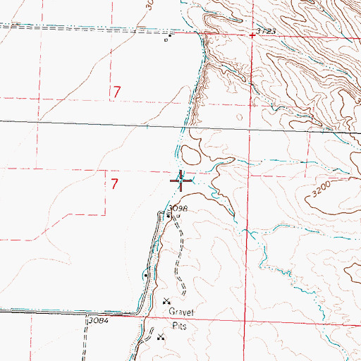 Topographic Map of Scott Coulee, MT
