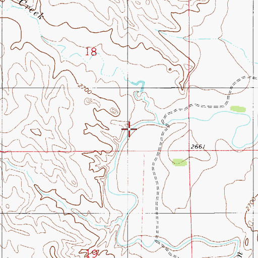 Topographic Map of Scroggin Creek, MT