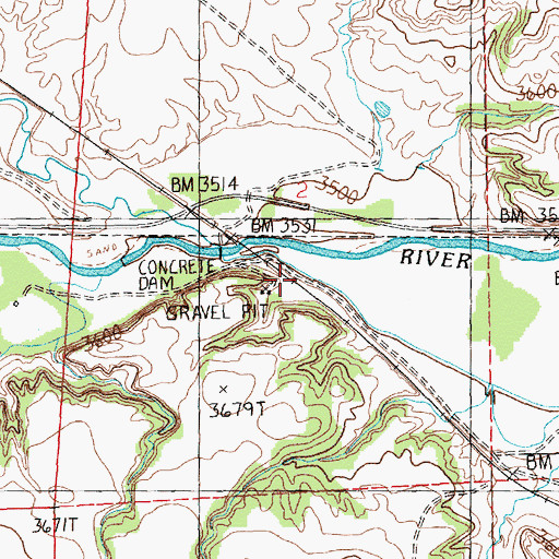 Topographic Map of Slayton Junction (historical), MT