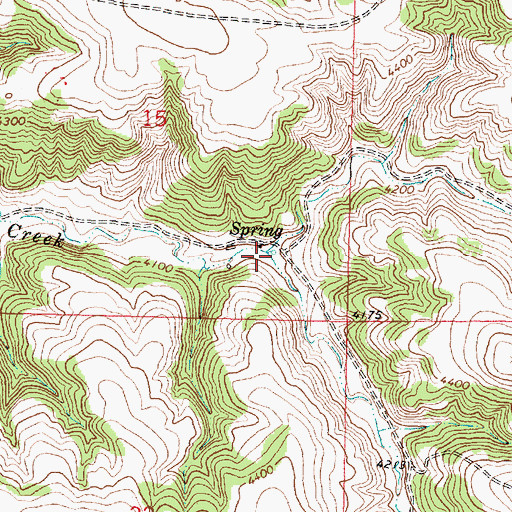Topographic Map of South Fork Dale Creek, MT
