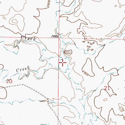 Topographic Map of Spring Coulee, MT