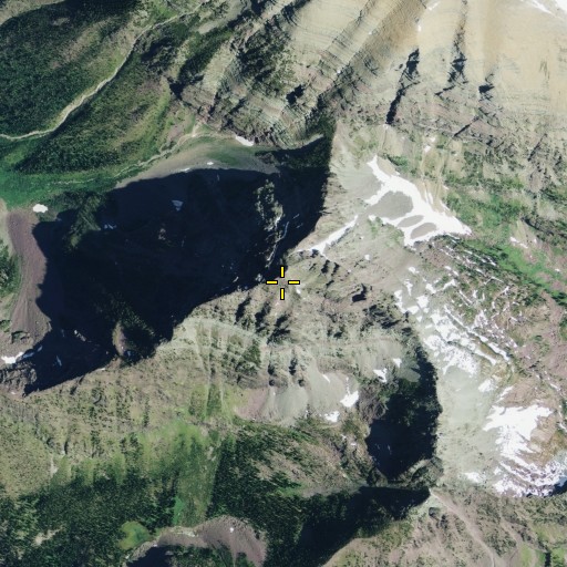 Aerial/Satellite Image of Square Peak, MT