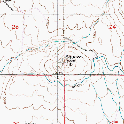 Topographic Map of Moolsh Hill, MT