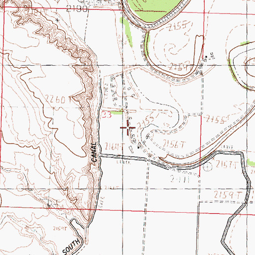 Topographic Map of Tanner's Ranch, MT