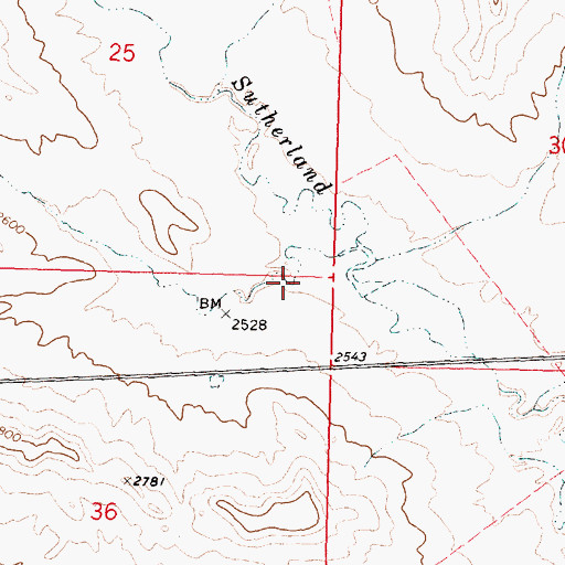 Topographic Map of Taylor Coulee, MT