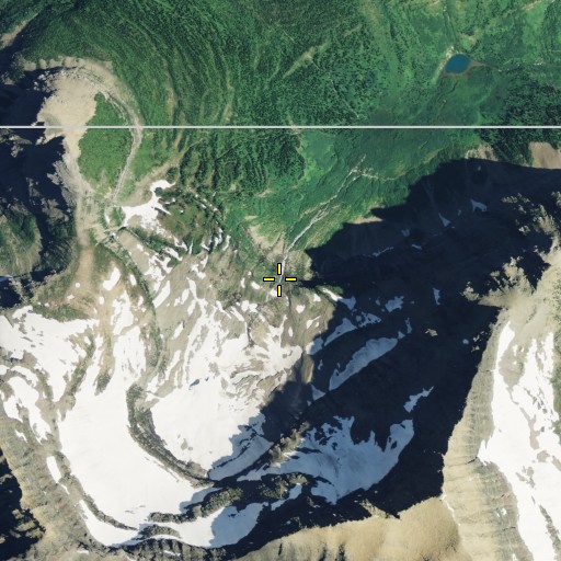Aerial/Satellite Image of Thunderbird Falls, MT