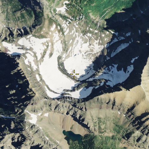 Aerial/Satellite Image of Thunderbird Glacier, MT