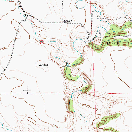 Topographic Map of Toms Creek, MT