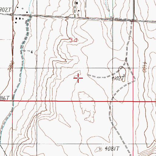Topographic Map of Townsend Reservoir, MT