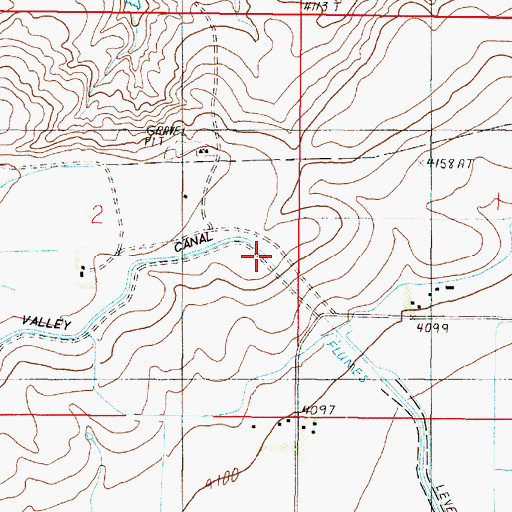 Topographic Map of Turnbull Drop, MT