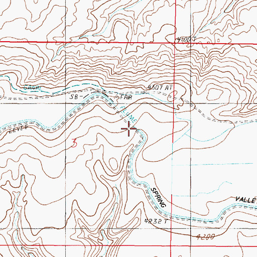 Topographic Map of Upper Turnbull Drop, MT