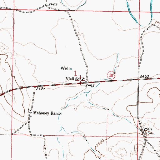 Topographic Map of Viall School (historical), MT