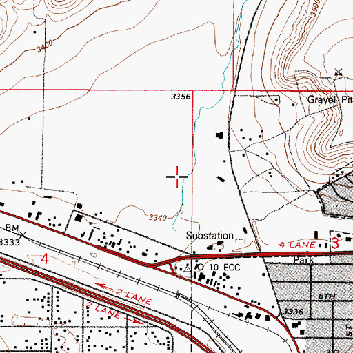 Topographic Map of Watson Coulee, MT