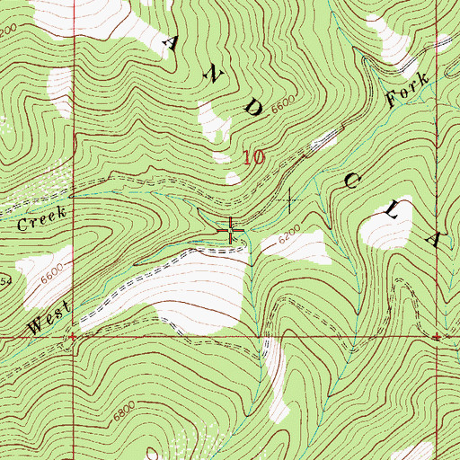 Topographic Map of Forty Creek, MT