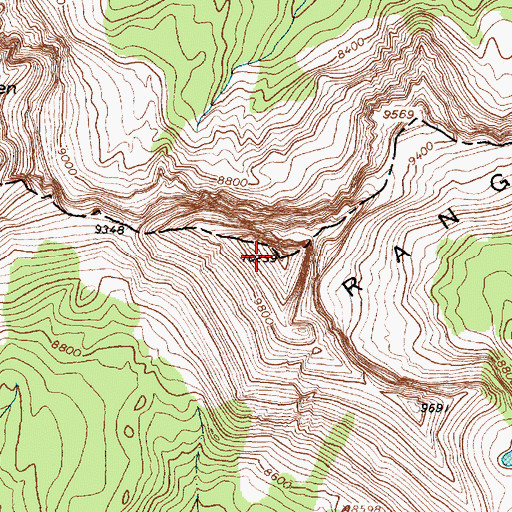 Topographic Map of Anaconda Range, MT