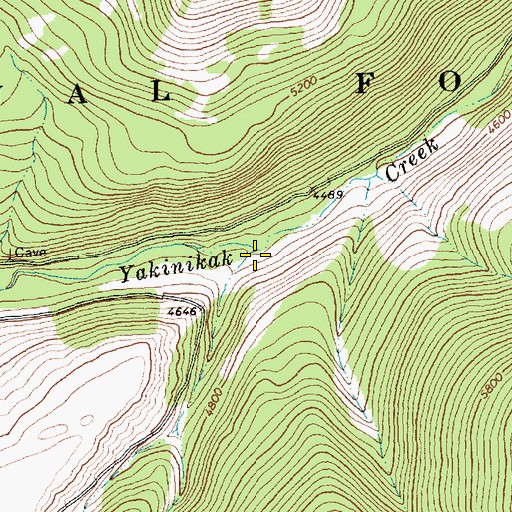 Topographic Map of Antley Creek, MT