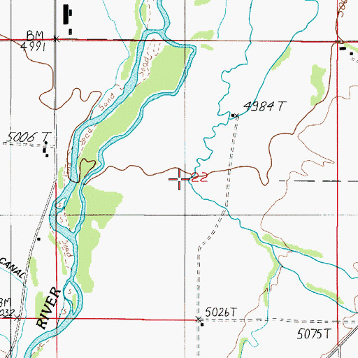 Topographic Map of Big Bear Creek, MT