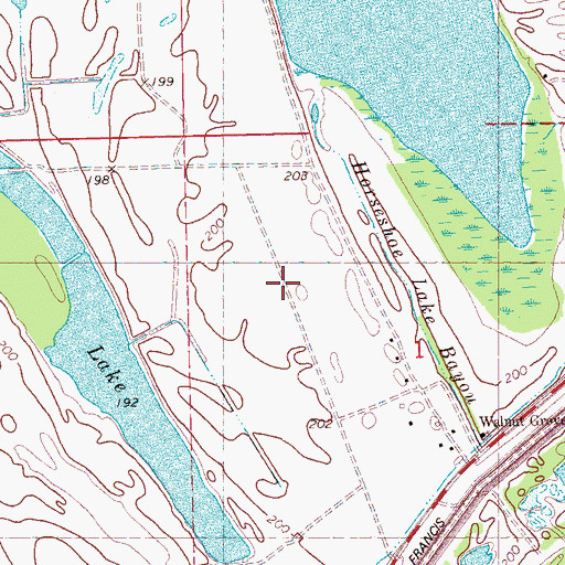 Topographic Map of Perryland Farm, AR