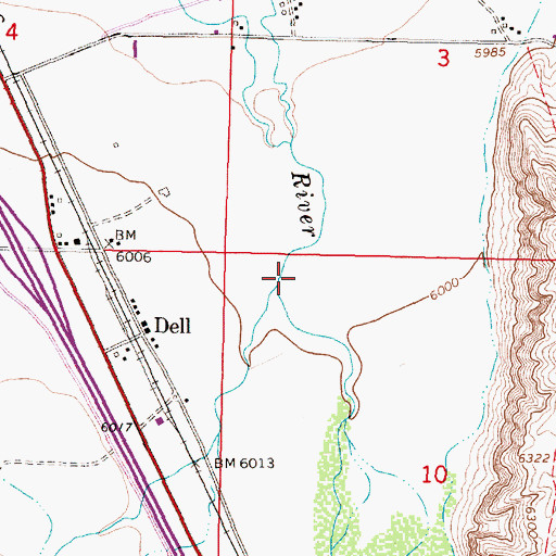 Topographic Map of Big Sheep Creek, MT