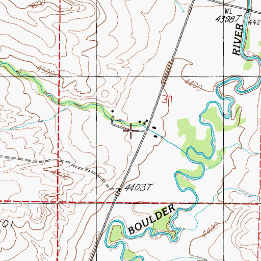 Topographic Map of Brenner Ranch, MT