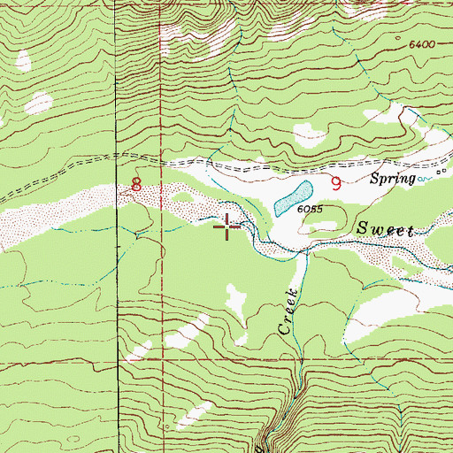 Topographic Map of Bruin Creek, MT