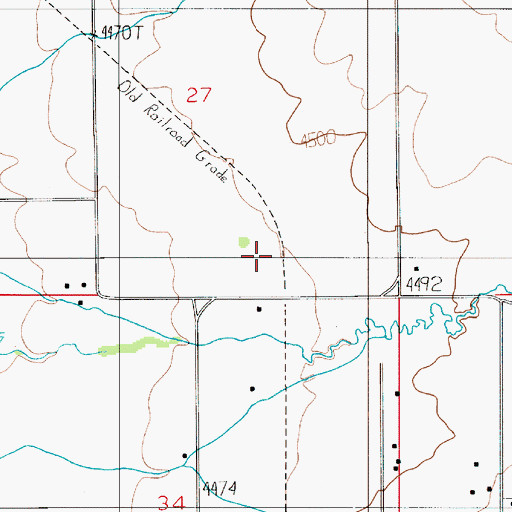 Topographic Map of Busch, MT